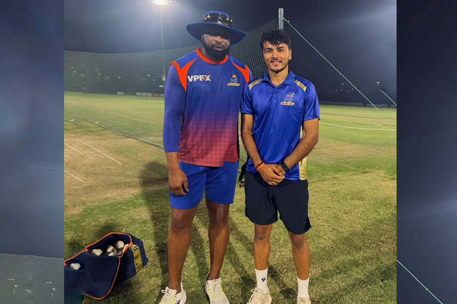 नेपाली युवा बलर युनिशले यूएईमा जारी इन्टरनेशनल लिग टी-२० खेल्ने