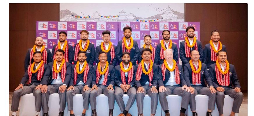 टी-२० विश्वकप खेल्न जाने नेपाली पुरुष क्रिकेट टिमको बिदाइ