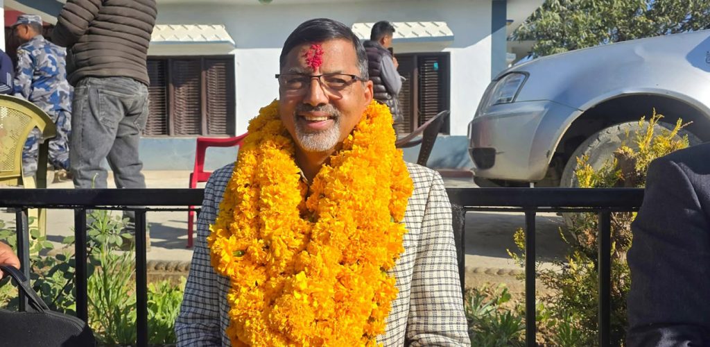 रुकुम पश्चिममा जनार्दन शर्माको उम्मेदवारी दर्ता